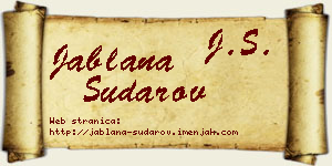 Jablana Sudarov vizit kartica